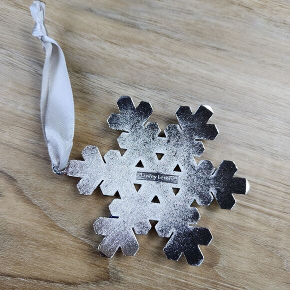 💜Harvey Lewis 2015 Blue Snowflake w/Swarovski Crystal Embellishments - Picture 5 of 5
